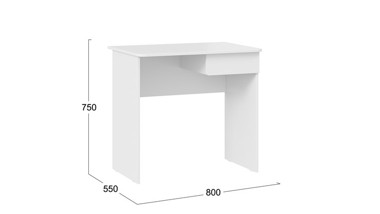 Стол офисный Diamond тип 1 (Белый) в Стерлитамаке - изображение 4