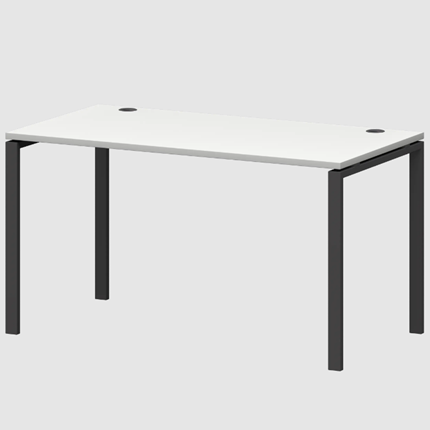 Стол на металлокаркасе Смарт СMС-П-10.73 П25 (Белый/Антрацит) в Стерлитамаке - изображение