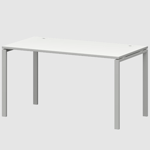 Стол на металлокаркасе Смарт СМС-П-12.60 П25 (Белый/Белый) в Стерлитамаке