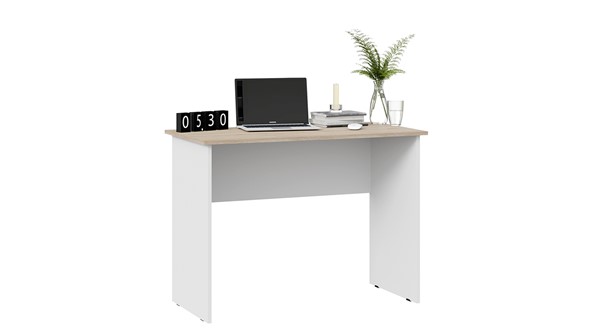 Стол офисный Тип 14, 1000 (Дуб Сонома/Белый Ясень) в Стерлитамаке - изображение
