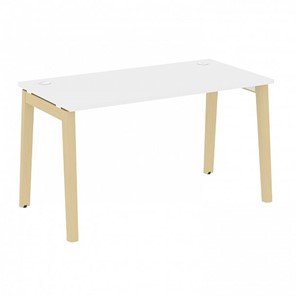 Стол для офиса Onix Wood OW.SP-3.8, Белый Бриллиант/Дуб светлый в Салавате