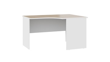 Письменный угловой стол Успех-2 ПМ-184.05 (Дуб Сонома, Белый) в Стерлитамаке