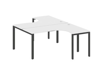 Письменный стол Metal System БП.РАС-СА-2.4 Белый/Антрацит в Уфе