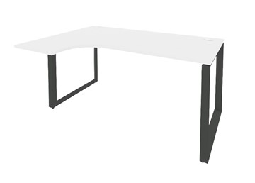 Угловой письменный стол O.MO-SA-4L Антрацит/Белый бриллиант в Стерлитамаке