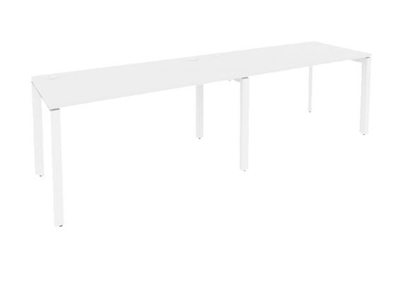 Стол офисный на металлокаркасе O.MP-RS-2.3.8 Белый/Белый бриллиант в Стерлитамаке - изображение