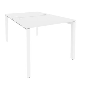 Офисный стол на металлокаркасе O.MP-D.RS-2.1.8 Белый/Белый бриллиант в Стерлитамаке