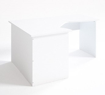 Письменный стол СЛ 16.12.7 эргономичный, Белый в Стерлитамаке - изображение