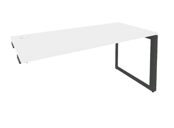 Приставной стол O.MO-SPR-4.8 Антрацит/Белый бриллиант в Стерлитамаке - изображение