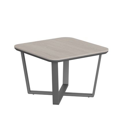 Журнальный стол LINE Дуб-серый-антрацит СФ-571608.1 (750х750х500) в Салавате - изображение