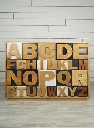 Комод Alphabeto Birch 10 ящиков (AL-01/2ETG/4) в Стерлитамаке - изображение