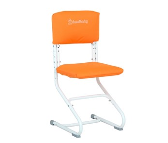 Комплект чехлов на спинку и сиденье стула СУТ.01.040-01 Оранжевый, Замша в Стерлитамаке