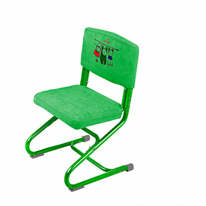 Чехол для стула СУТ 01-01 Зеленый, Замша в Салавате