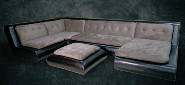 П-образный диван Эвелина со столом-пуфом в Стерлитамаке - изображение