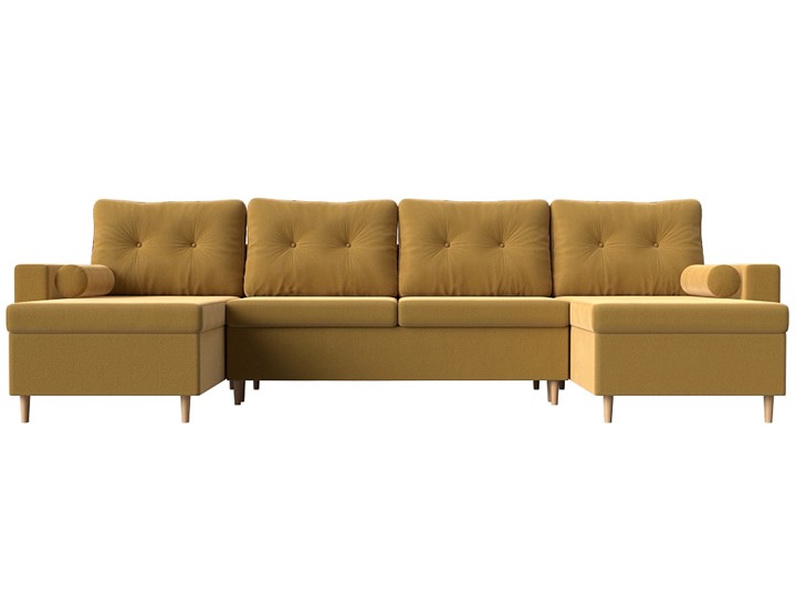 Большой П-образный диван Белфаст, Желтый (Микровельвет) в Уфе - изображение 5