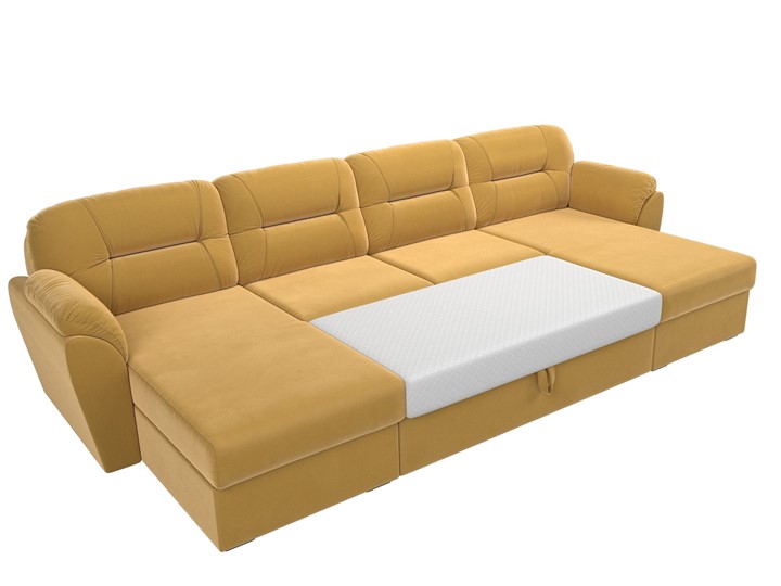 П-образный диван Бостон, Желтый (микровельвет) в Стерлитамаке - изображение 8