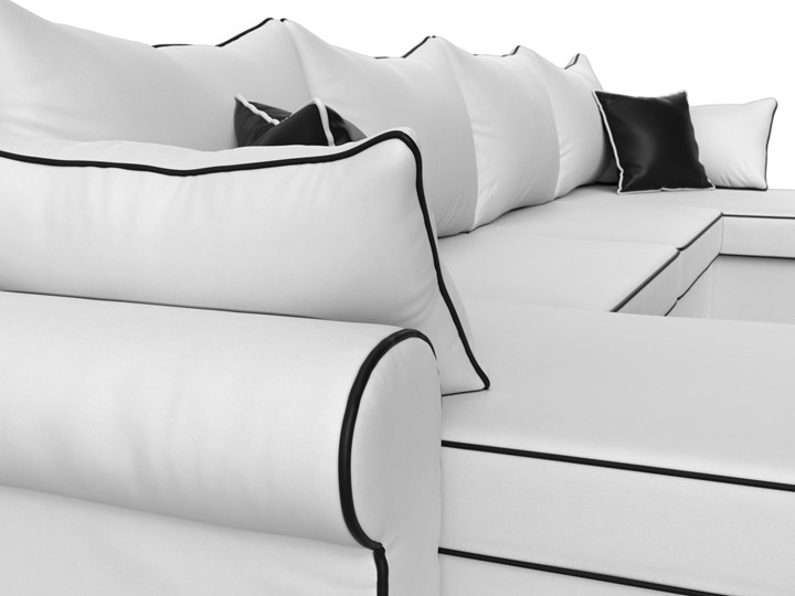 П-образный диван Элис, Белый (экокожа) в Салавате - изображение 5