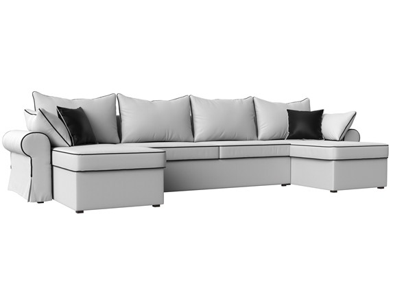 П-образный диван Элис, Белый (экокожа) в Стерлитамаке - изображение