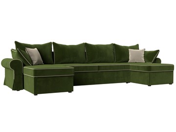 П-образный диван Элис, Зеленый (микровельвет) в Уфе