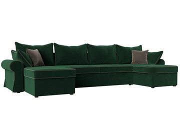 П-образный диван Элис, Зеленый (велюр) в Стерлитамаке