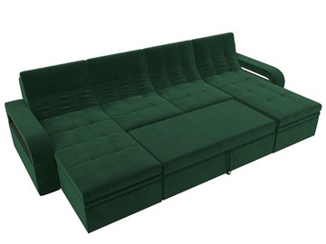 П-образный диван Лига-035 мини, Зеленый (велюр) в Стерлитамаке - предосмотр 1