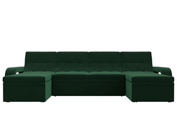 П-образный диван Лига-035 мини, Зеленый (велюр) в Стерлитамаке - предосмотр 3
