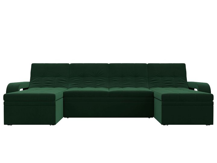 П-образный диван Лига-035 мини, Зеленый (велюр) в Стерлитамаке - изображение 3