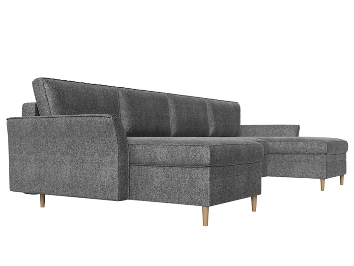 Большой П-образный диван София, Серый (Рогожка) в Стерлитамаке - изображение 2
