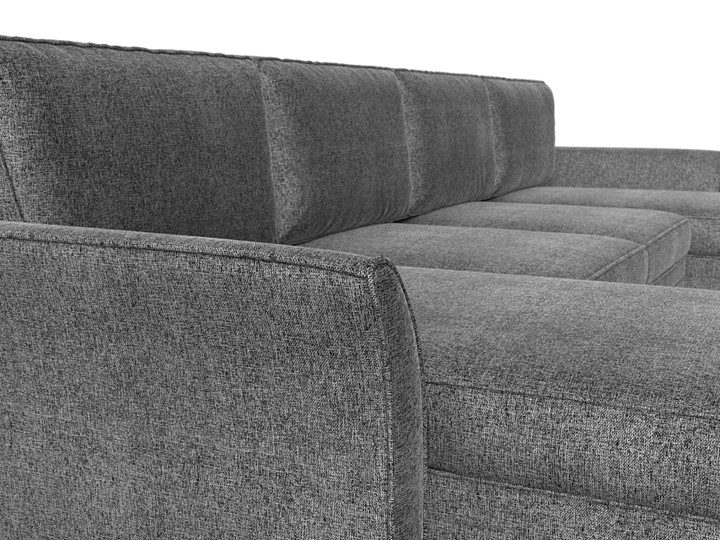 Большой П-образный диван София, Серый (Рогожка) в Стерлитамаке - изображение 3