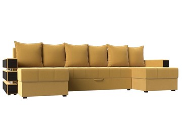П-образный диван Венеция боннель, Желтый (Микровельвет) в Стерлитамаке - предосмотр