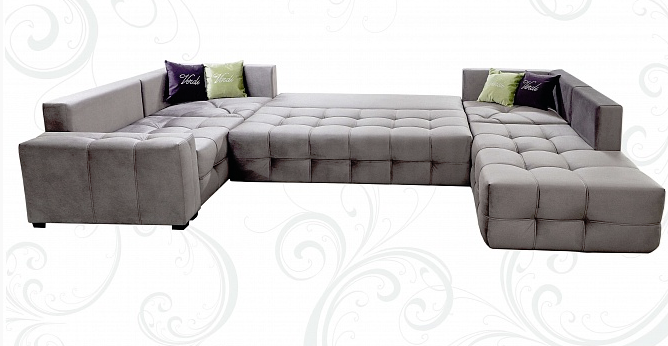 П-образный диван Италия 405х230х255х80 в Стерлитамаке - изображение 1