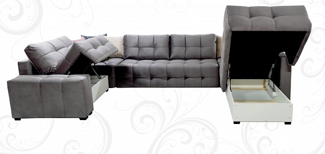 П-образный диван Италия 405х230х255х80 в Стерлитамаке - изображение 2