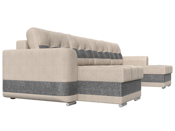 П-образный диван Честер, Бежевый/серый (рогожка) в Стерлитамаке - изображение 2