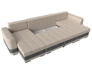 П-образный диван Честер, Бежевый/серый (рогожка) в Стерлитамаке - предосмотр 6