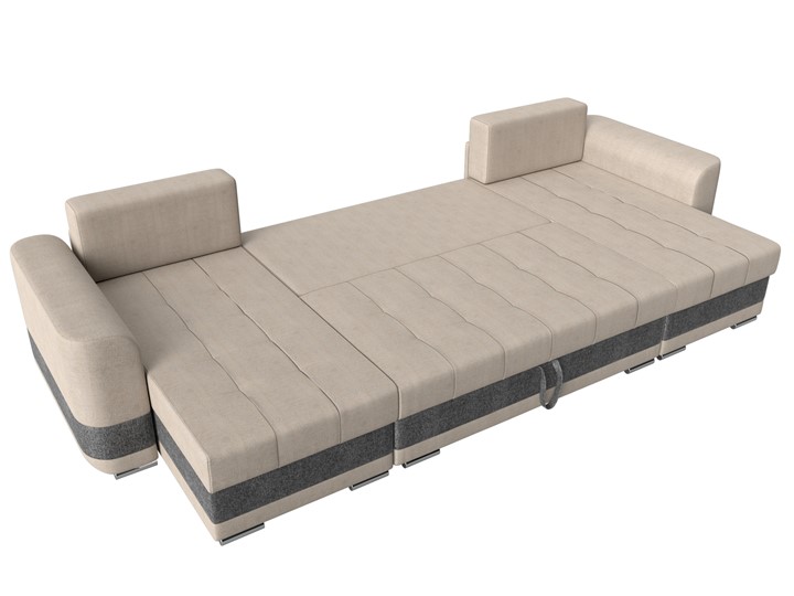 П-образный диван Честер, Бежевый/серый (рогожка) в Стерлитамаке - изображение 7