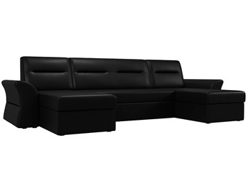 П-образный диван Клайд, Черный (Экокожа) в Стерлитамаке - предосмотр