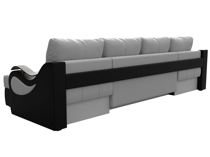 П-образный диван Меркурий П, Белый/черный (экокожа) в Стерлитамаке - изображение 7