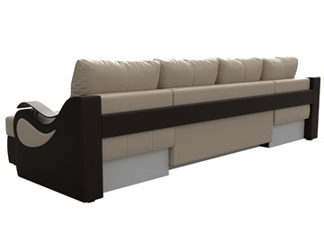 П-образный диван Меркурий П, Бежевый/коричневый (экокожа) в Стерлитамаке - предосмотр 7