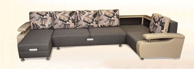 П-образный диван Престиж-15 люкс с полкой в Стерлитамаке - изображение 2
