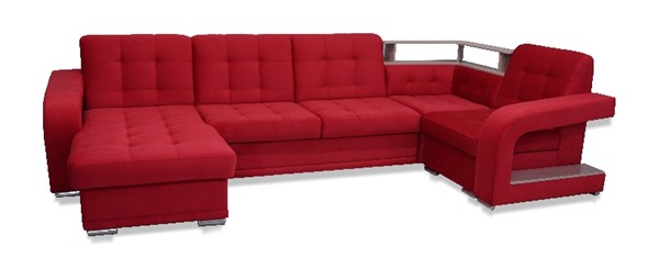 П-образный диван Соня-17 с полкой в Уфе - изображение