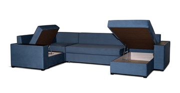 П-образный диван Комфорт 8 ДУ НПБ+МДФ в Стерлитамаке - предосмотр 2
