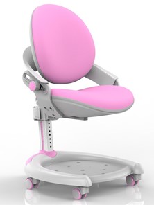 Кресло Mealux ZMAX-15 Plus, Y-710 PN, белый металл, обивка розовая однотонная в Стерлитамаке - предосмотр