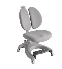Детский стул FunDesk Solerte Grey с подставкой для ног + чехол для кресла в подарок в Стерлитамаке - изображение
