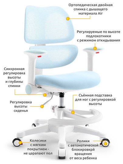Детское растущее кресло Dream Air Y-607 KBL в Стерлитамаке - изображение 1