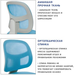 Кресло детское Holto-22 голубое в Стерлитамаке - предосмотр 9