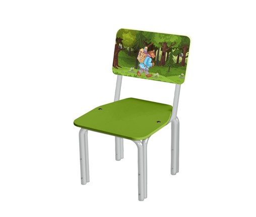 Детский стул Маша и медведь Кузя-МиМ(1-3) БЗСр в Стерлитамаке - изображение