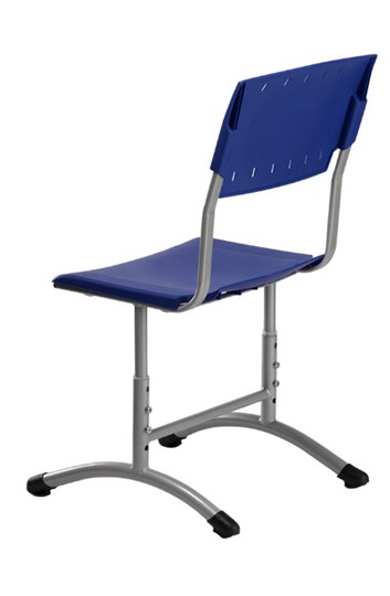 Детский стул регулируемый Отличник.3 5-7, Синий RAL 5002/Светло-серый в Стерлитамаке - изображение 1