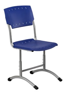 Детский стул регулируемый Отличник.3 5-7, Синий RAL 5002/Светло-серый в Стерлитамаке - предосмотр