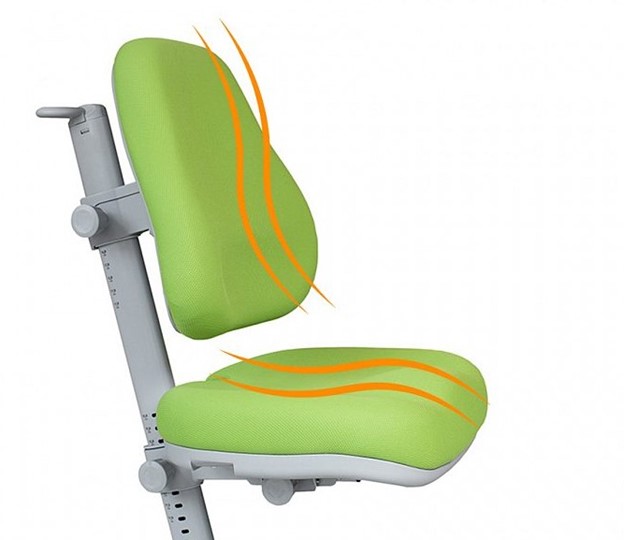 Комплект растущая парта + стул Mealux EVO Evo-40 Z (арт. Evo-40 Z + Y-110 TG) / (стол+полка+кресло) / белый, зеленый, серый в Стерлитамаке - изображение 6