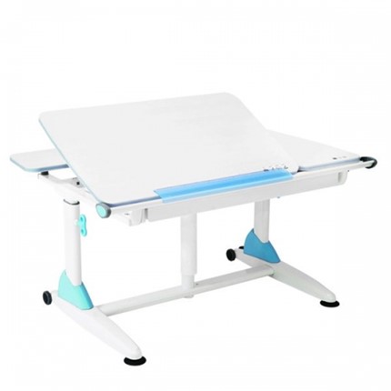 Детский стол-трансформер Эргономик G6-S с газлифтом и большим пеналом, Белый + Голубой в Стерлитамаке - изображение