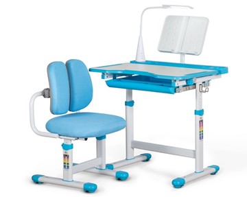 Комплект из растущего стола и кресла Mealux EVO BD-23 Blue в Салавате